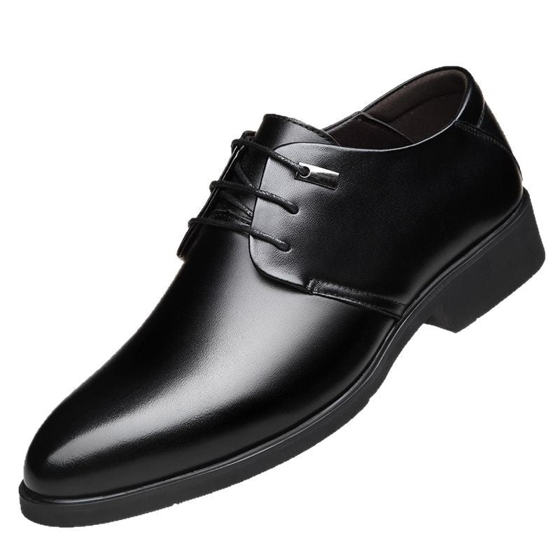 Formal Wear Four Hidden Large Size Men's Business Leather Shoes