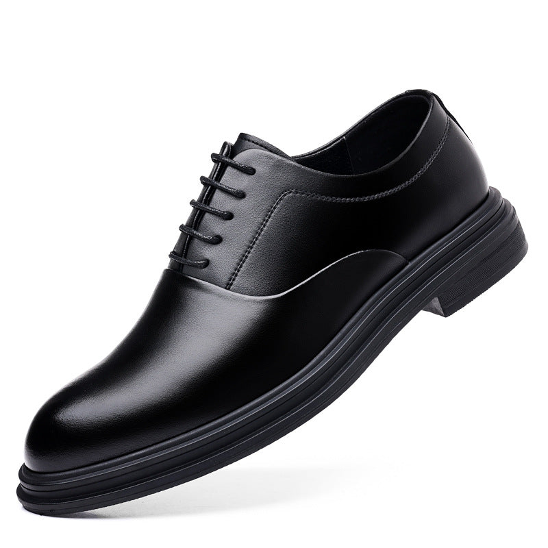 Men's Formal British Korean Style Pointed Bridegroom Leather Shoes