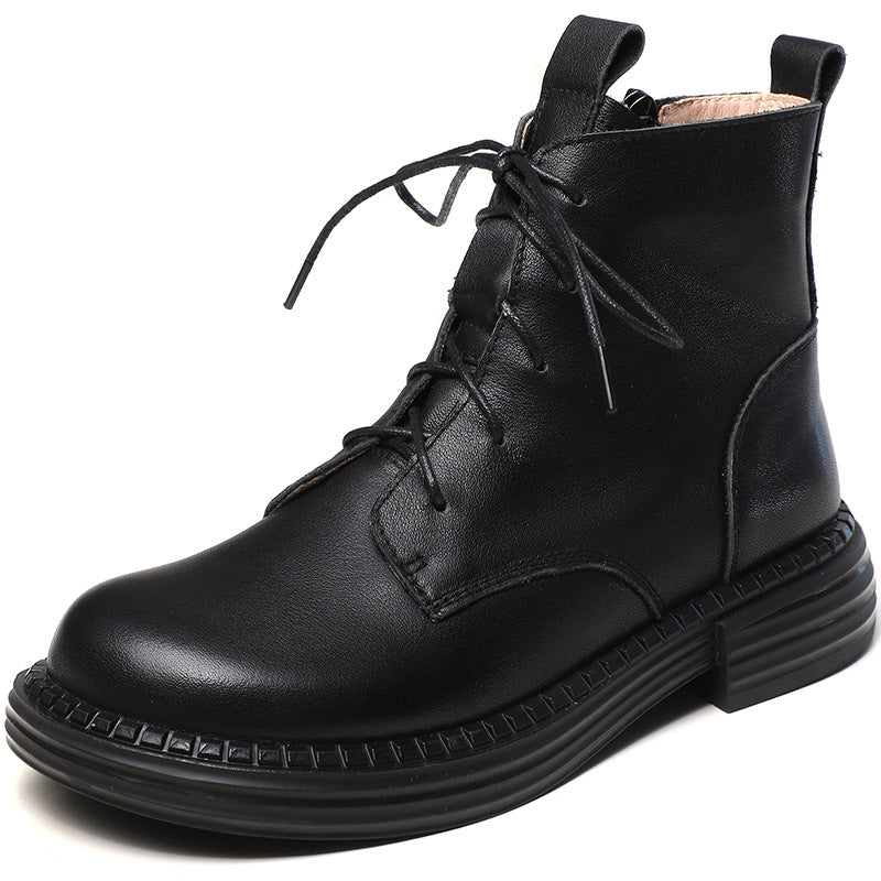 Women's Winter Short Authentic Comfortable Flat Martens Boots