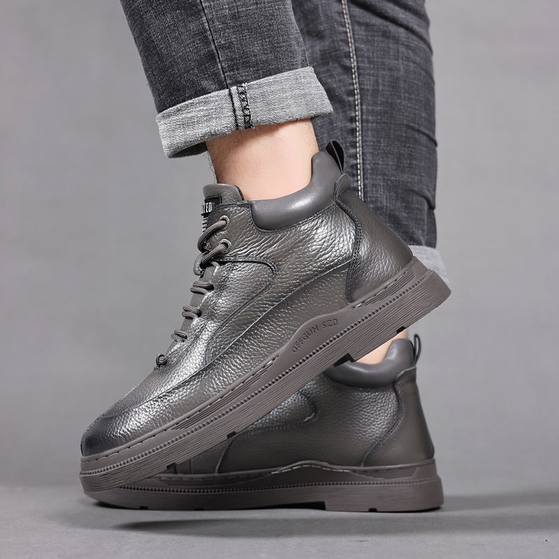 Men's Wool Insulated Real With Fleece Lining Outdoor Men's Shoes