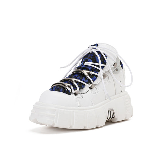 Color Block Punk Raise The Bottom Hot Casual Shoes