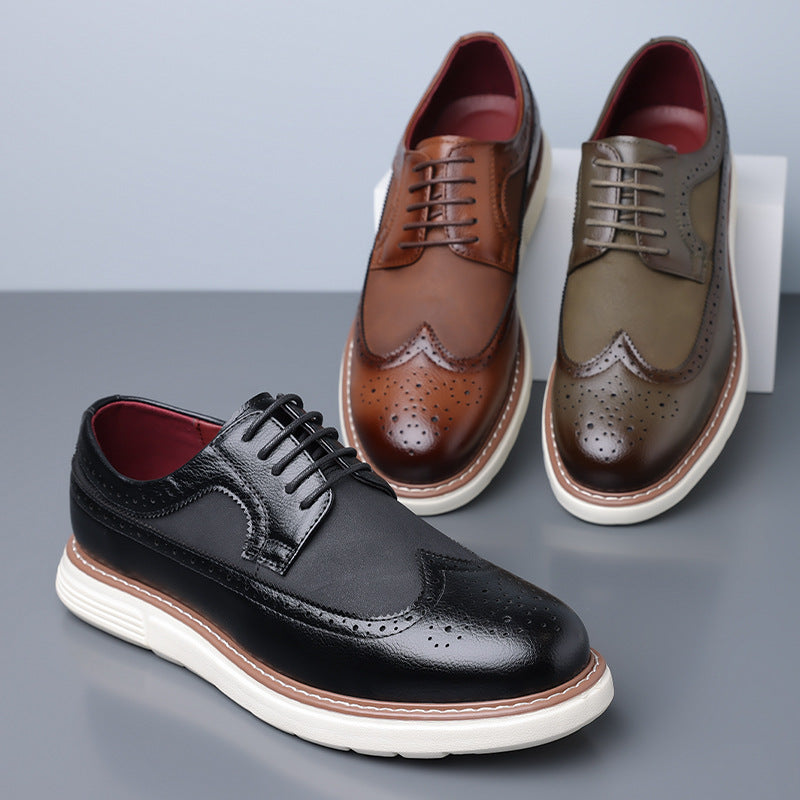 Size Brogue Trendy Fashion Slip-on Oxford Daily Leather Shoes