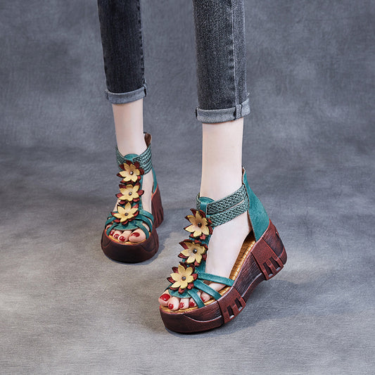 Women's Summer Ethnic Style Platform Artistic Retro Sandals