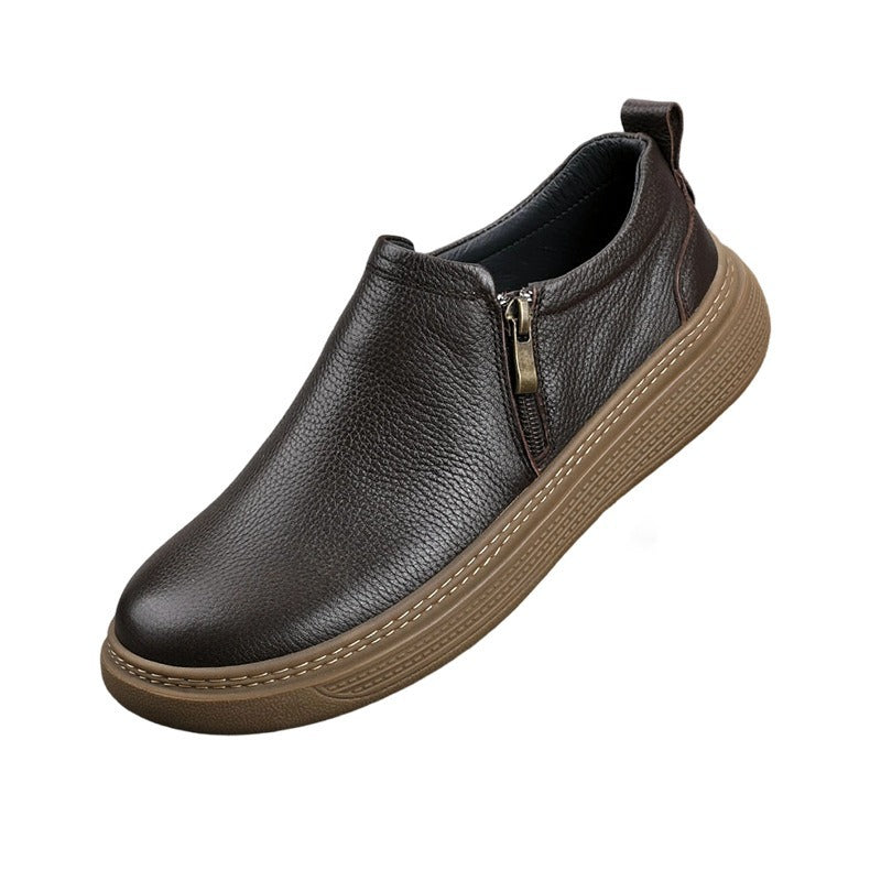 Men's Fashion Retro British Style Soft Men's Casual Leather Shoes