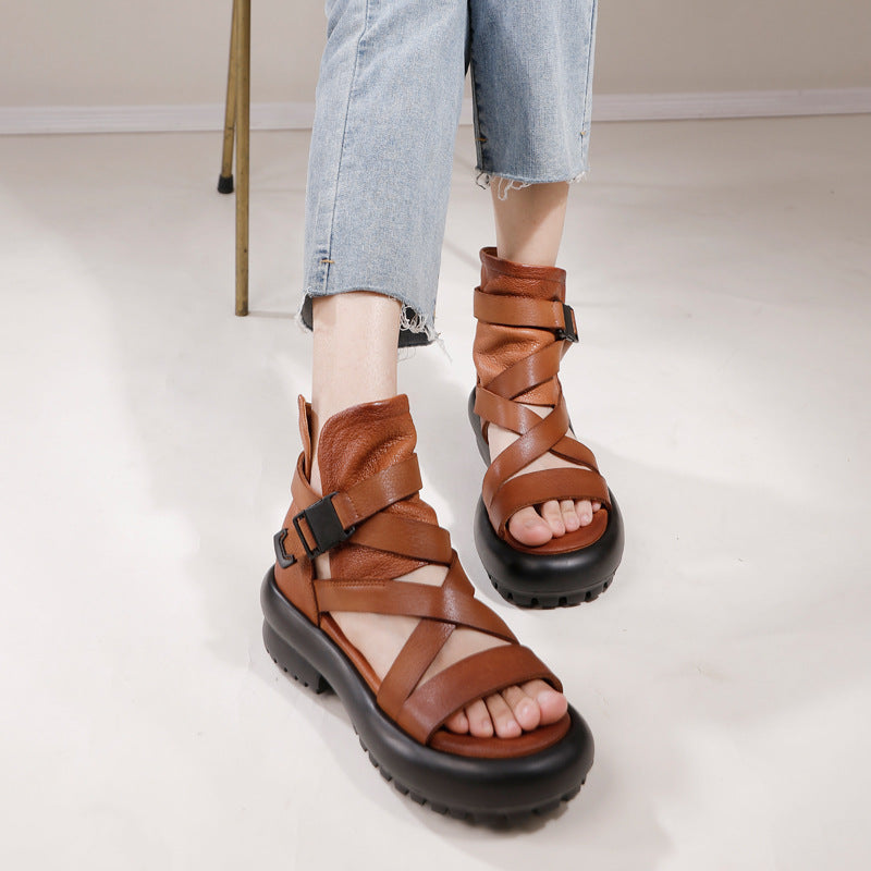 Women's Clearance Special Offer Handmade Thick-soled Back Sandals