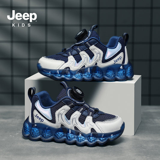 Children's Breathable Mesh Spin Button Daddy Running Kid's Sneakers