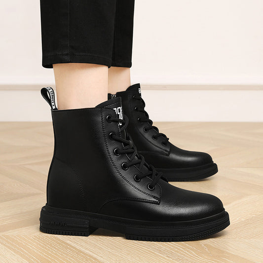 Women's Fashion Trendy Martin Color Short Korean Boots