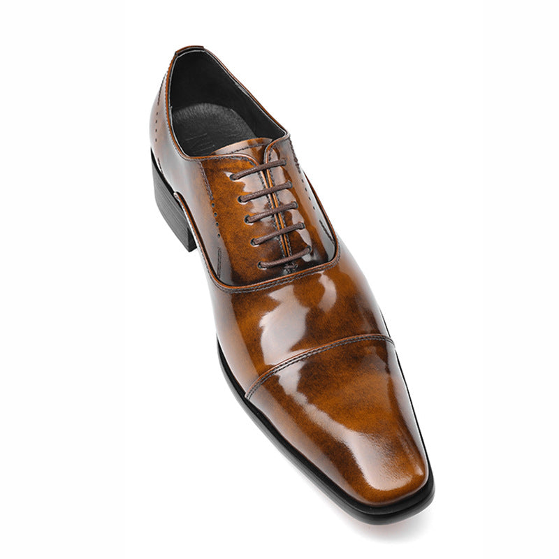 Men's Business Formal Wear Three Joint Italian Leather Shoes