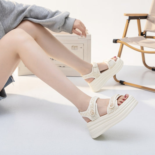 Women's Platform Classic Style Velcro Summer Outdoor Fashion Sandals