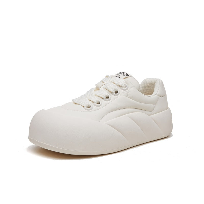 Women's & Men's White Big Toe Design Pumps Sports Sneakers