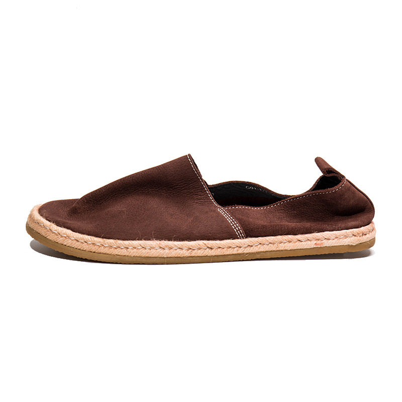 Men's Retail British Top Layer Cowhide Slip-on Loafers