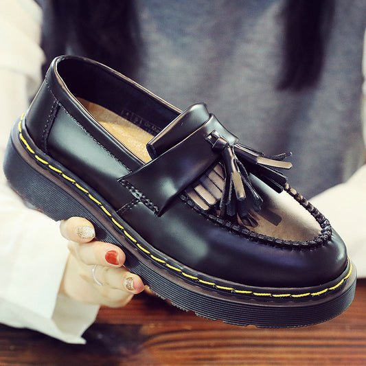 Women's Tassel Genuine Martin British Style Fashion Loafers