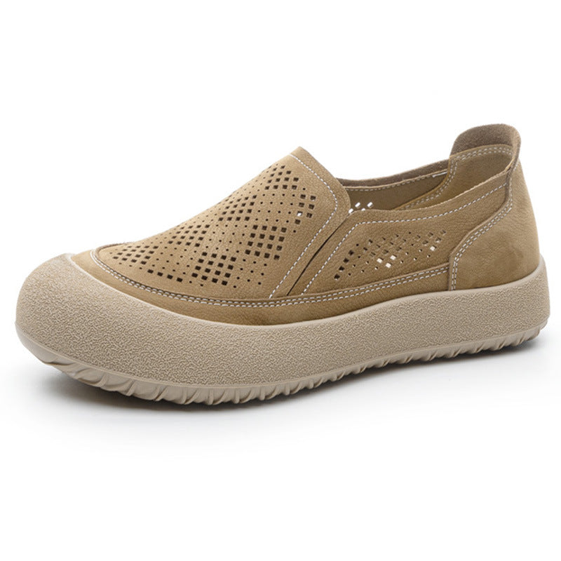 Women's Authentic Pumps Hollow Hole Slip-on Flat Soft Casual Shoes