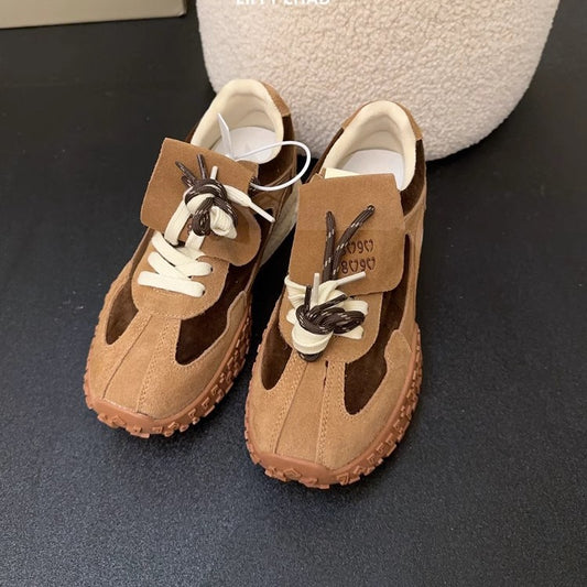 Women's Increasing Insole German Training Small Retro Sneakers