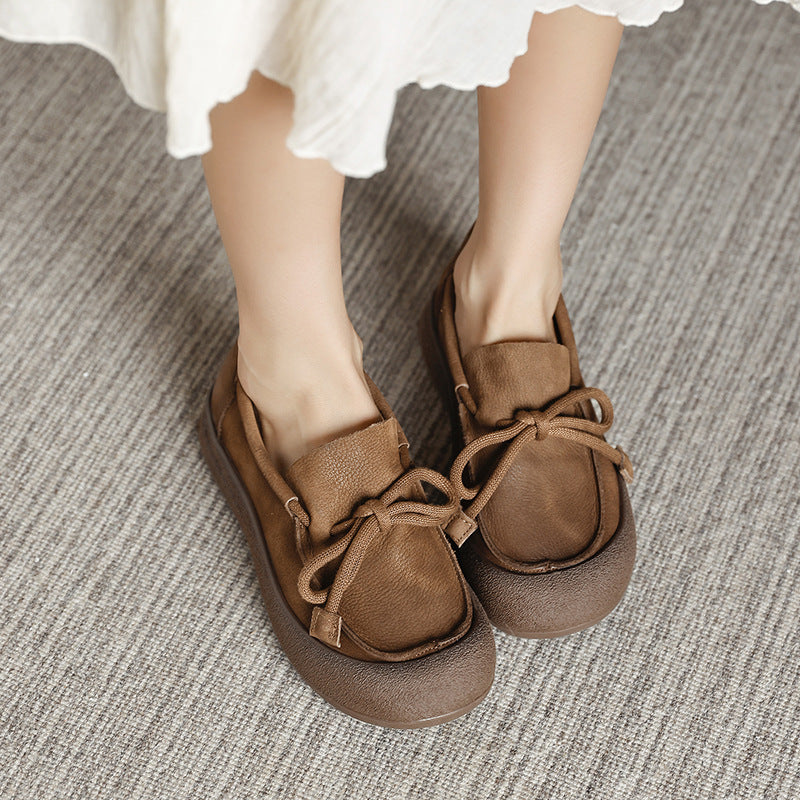 Women's Retro Handmade Genuine Soft Bottom Surface Women's Casual Shoes
