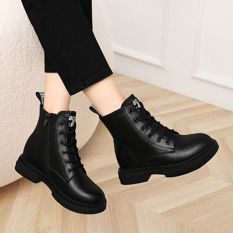 Women's Fashion Trendy Martin Color Short Korean Boots