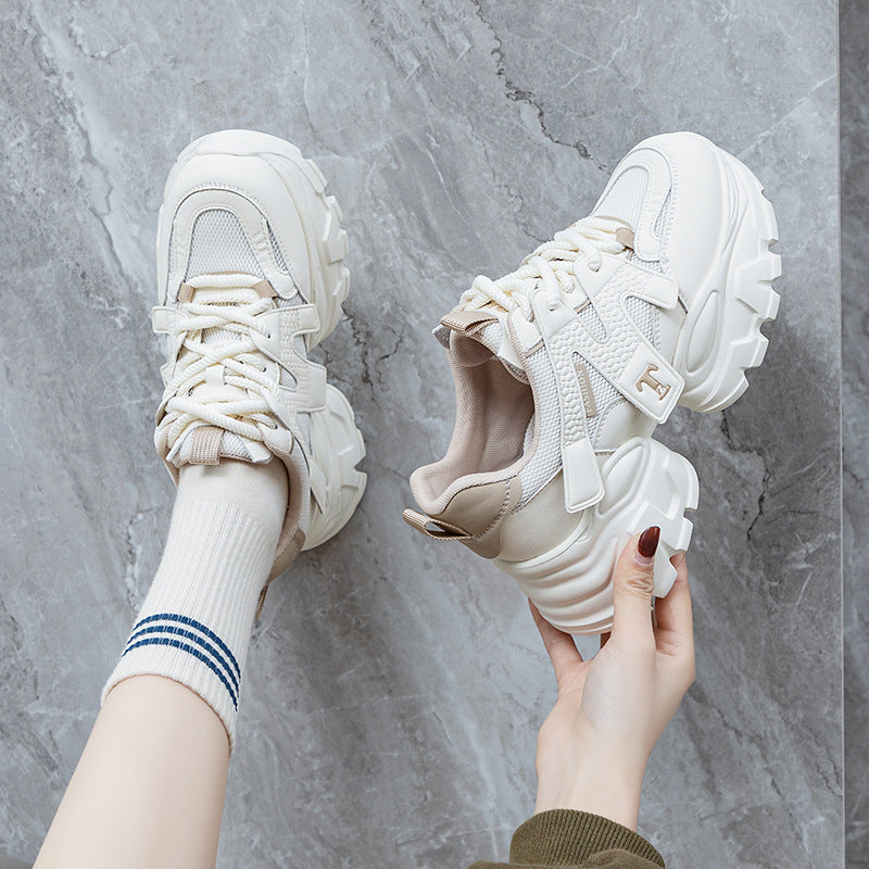 Women's Platform Dad Breathable Mesh Korean Sports Sneakers