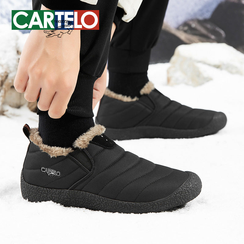 Men's Crocodile Couple Winter With Veet Outdoor Men's Shoes