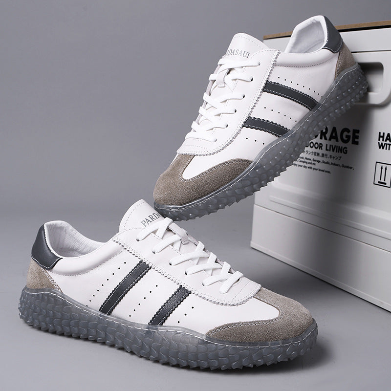 Glamorous Men's Autumn Breathable Fashion White Men's Board Shoes