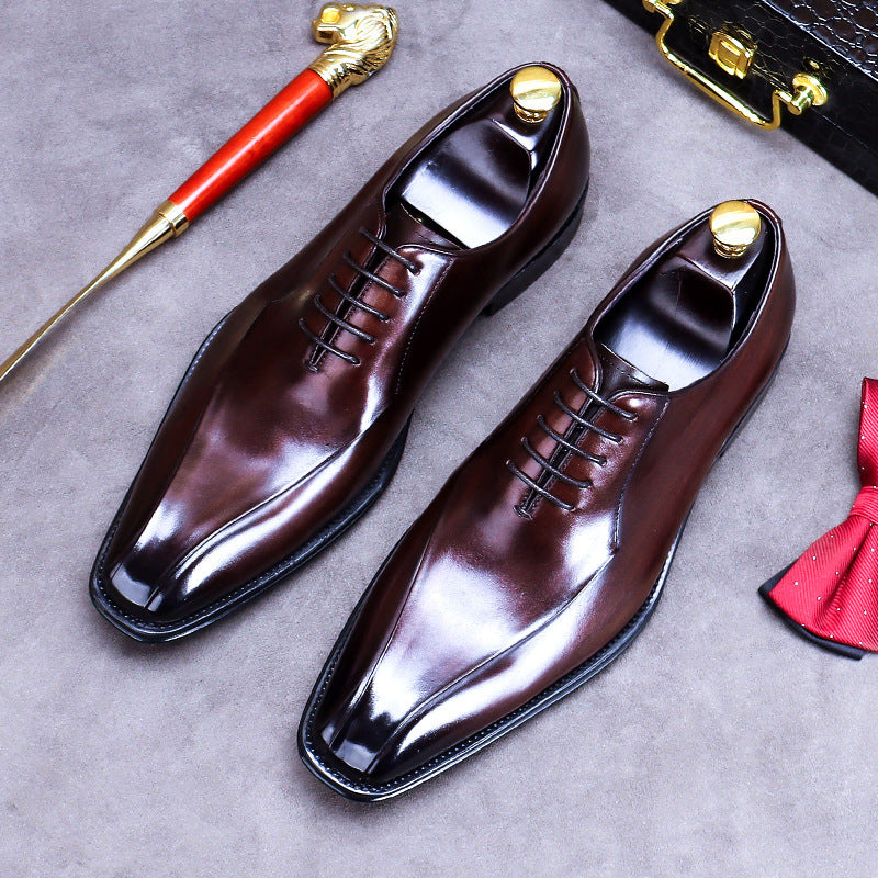 Men's Distribution Exclusive Genuine Business Formal British Leather Shoes