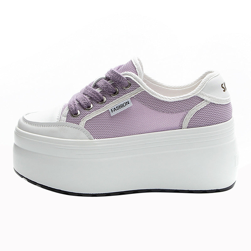 Women's Mesh Breathable Muffin Summer Versatile Platform Hollowed Casual Shoes