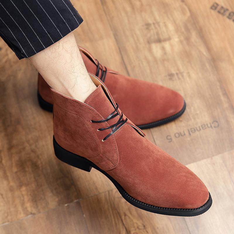 Men's Business Plus Size British Style Vintage Boots