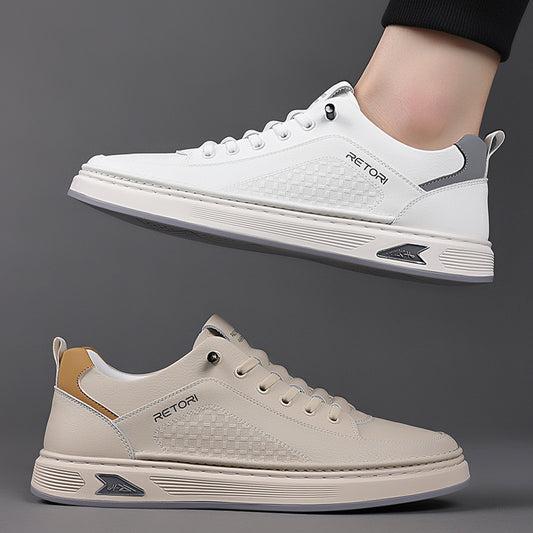 Men's Unique Summer White Fashion Platform Sneakers