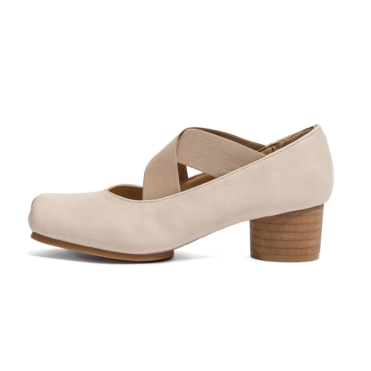 Ballet Style Pumps Sier Genuine Mary Women's Shoes