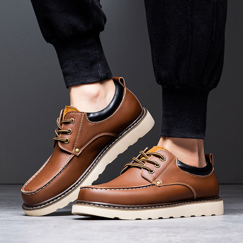Men's Retro Style Plus Sizes Size Outdoor Mountaineering Leather Shoes
