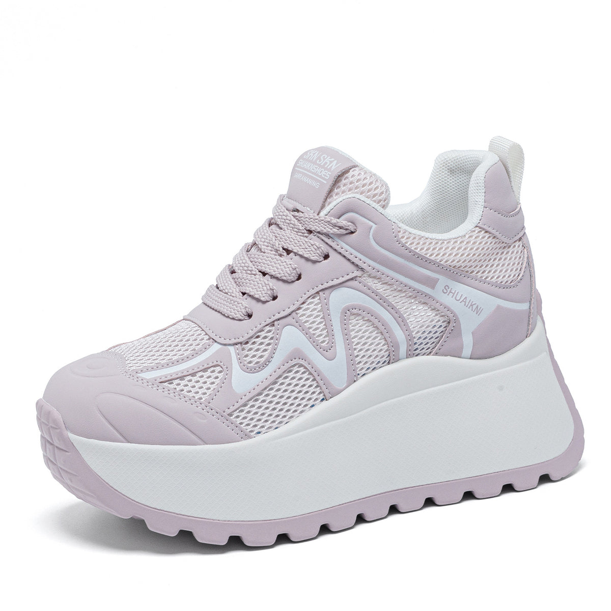 Women's Platform Height Increasing Insole Mesh Breathable Summer Versatile Small Dad Women's Casual Shoes