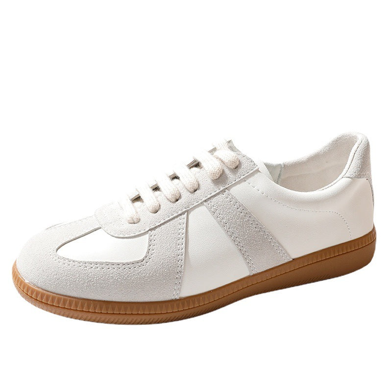 Women's Mom Retro Style Round Toe German Sneakers