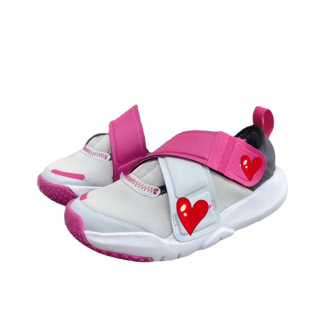 Children's Saucer Low Top Velcro Fastener Slip-on Kid's Sneakers