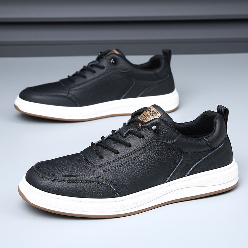 Men's First Layer Cowhide Genuine Breathable Section Men's Shoes