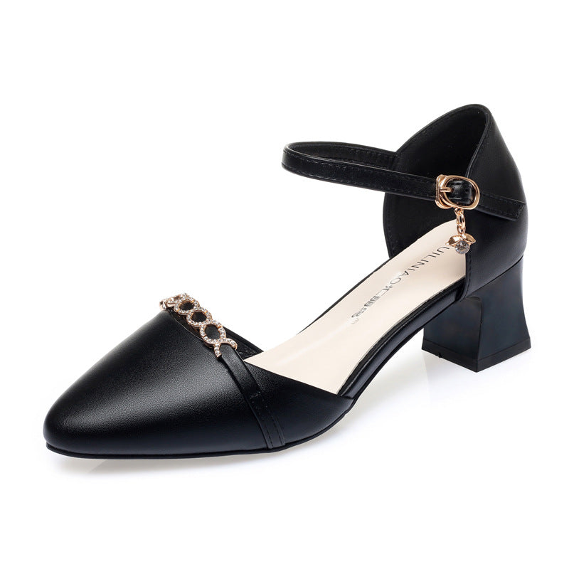 Women's & Men's Pumps Soft Bottom Mid Summer Hollow Chunky Fashionable Men's Shoes
