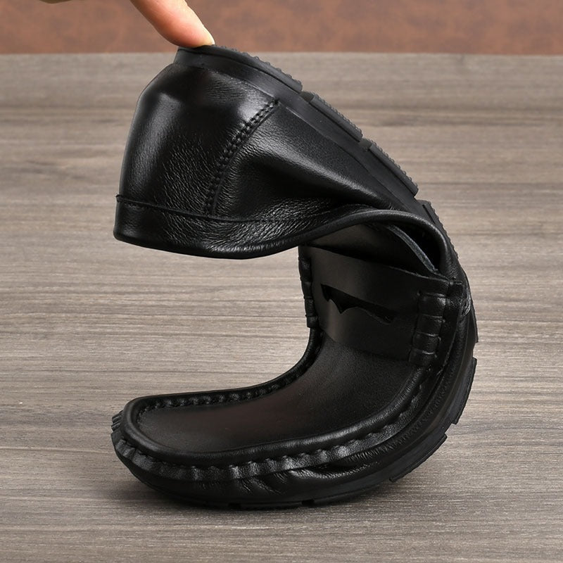 Men's Luxury Soft Bottom Driving Cowhide Slip-on Tods Fashion Men's Casual Leather Shoes