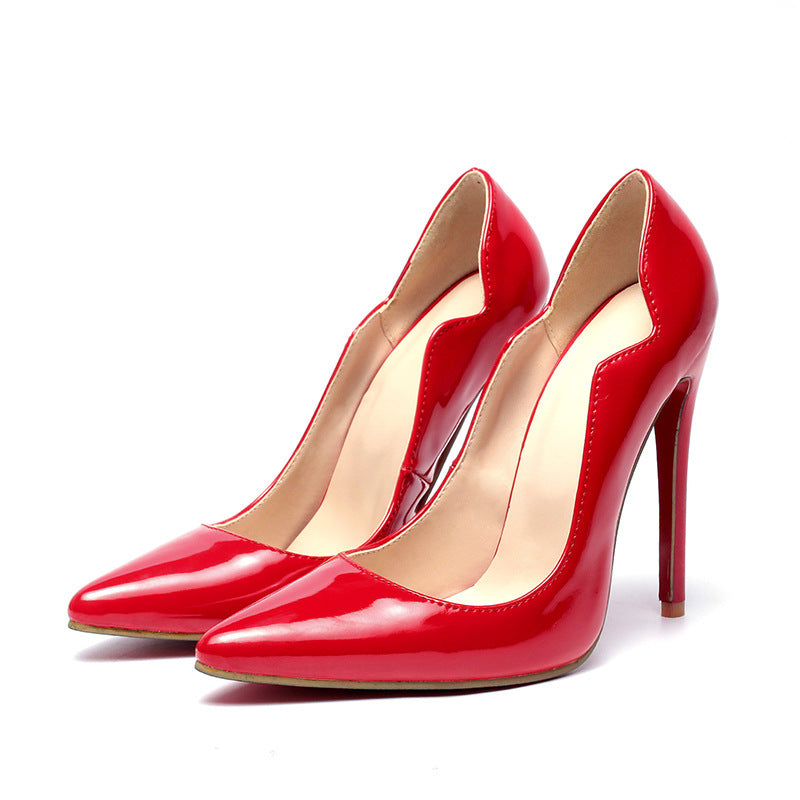 Super High Sexy Stiletto Pointed Toe Shallow Mouth Candy Color Heels