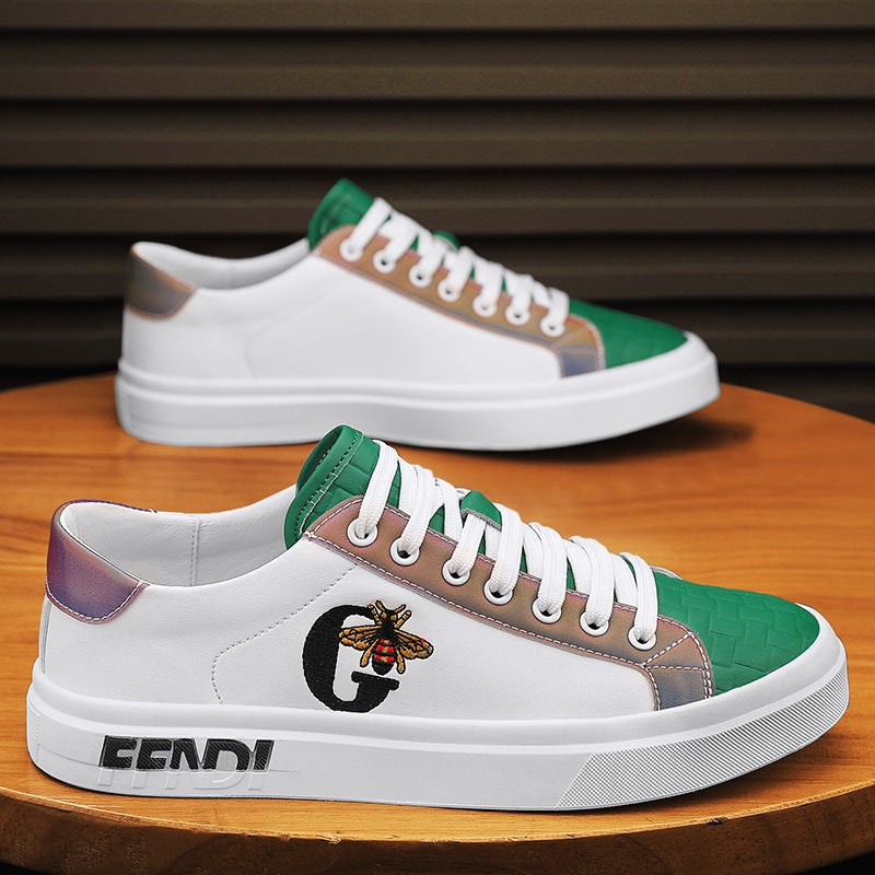 Men's Personality Tide British Board Color Matching Surface Trend Four Sneakers