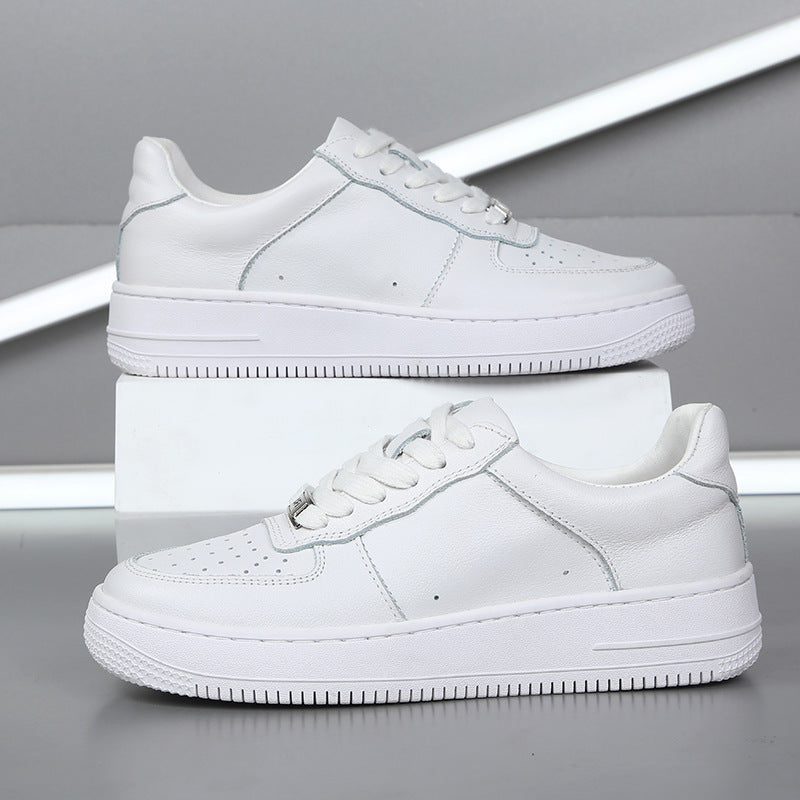 Women's & Men's Air Force Couple Cowhide Low-cut Genuine Men's Board Shoes