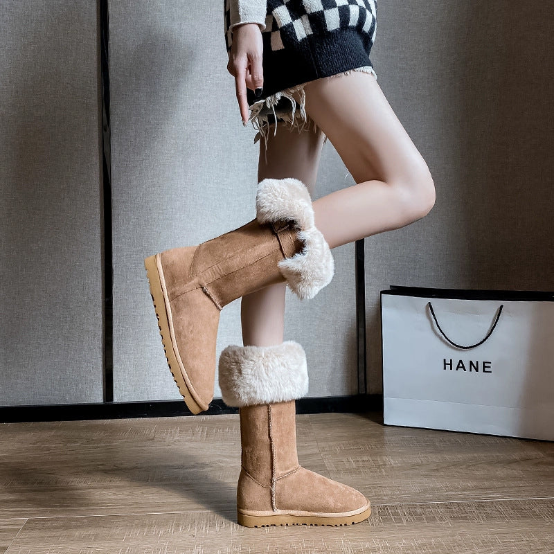 Women's Order Overknee Long Two-way Korean Winter Snow Boots
