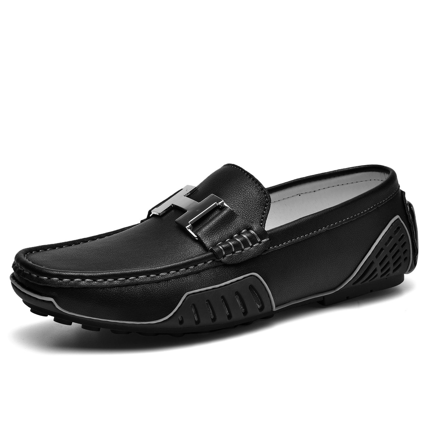 Men's Streaming Genuine Doug Breathable British One Pedal Driving Casual Shoes
