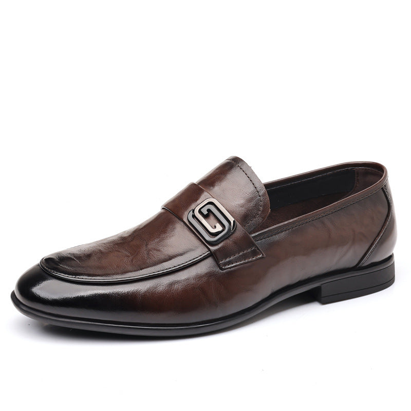Men's Formal Wear Business Slip-on First Layer Loafers