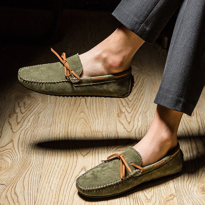 Men's Plus Size Fashion Classic Bow Convenient Loafers
