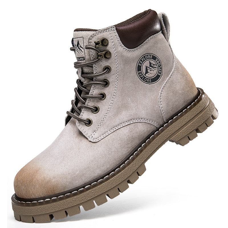Men's Harbin Travel Couple Martin Soft Real Boots