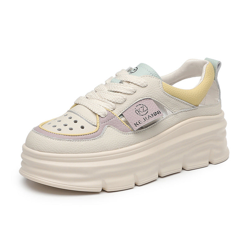 Women's Summer Platform Roman White Fashionable Hollow Sandals