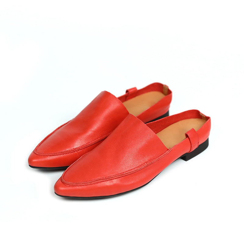 Women's Retro Affordable Luxury Soft Bottom Low Heels