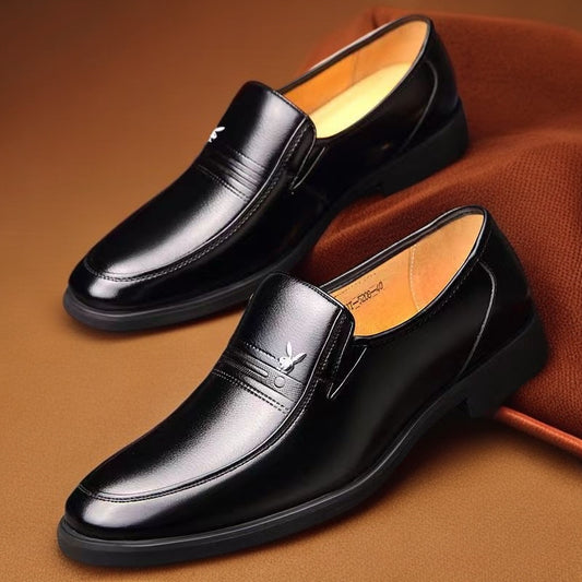 Men's Second Hair Business Real Soft Bottom Leather Shoes