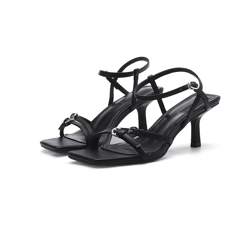 Square Toe Stiletto High Female Summer Heels