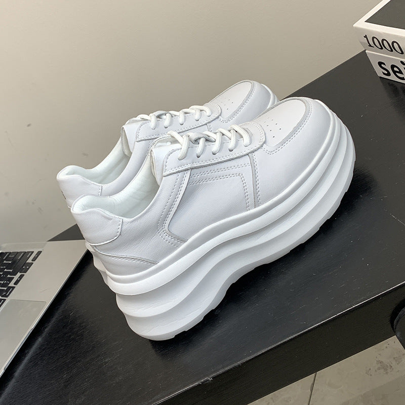 Women's Thick Bottom Height Increasing Spring Breathable Casual Shoes