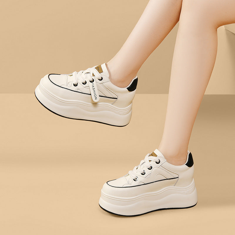 Women's Small Thick Bottom Platform Hidden Fashion Sneakers