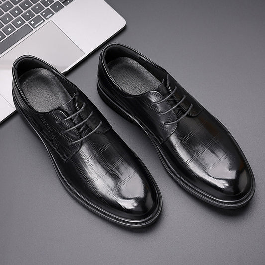 Men's Business Formal Autumn British Style Pumps Leather Shoes